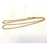 A Chopard Modern hallmarked 18ct Gold Belcher Link Neck Chain, 42cm long, weighing approximately 8gm