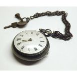 First quarter of 19th Century Gent’s hallmarked Silver Pear- cased pocket watch with verge