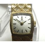 A last quarter of the 20th Century 9ct Gold Ladies Dress Watch, Omega, 35654301, Cal 485, the 17