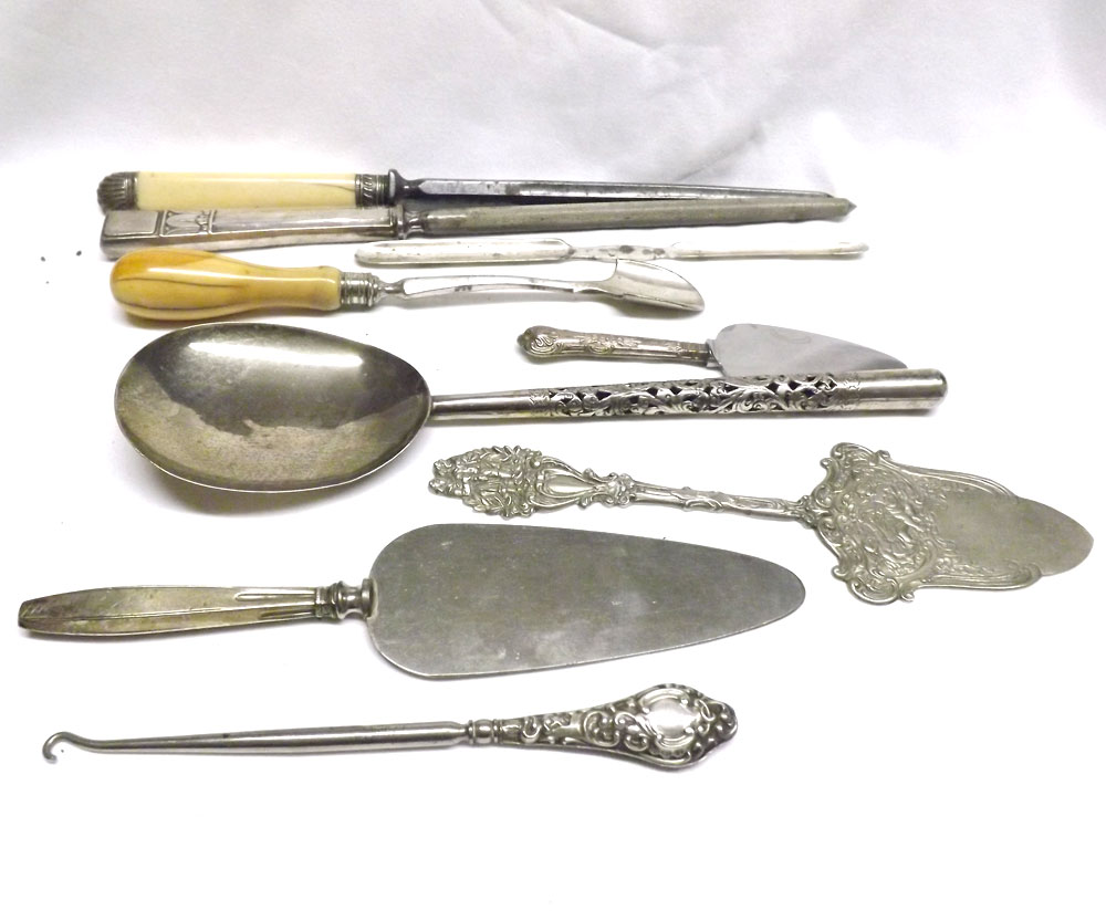 A Mixed Lot comprising: various items to include Silver mounted Knife Sharpening Steels, various