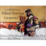 CROMWELL, film poster, starring Richard Harris, Alec Guinness and others, Quad approx 30" x 40"