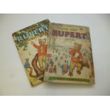 THE NEW RUPERT BOOK - MORE RUPERT ADVENTURES, [1951-52] Annuals, prices unclipped, 2nd work lacks