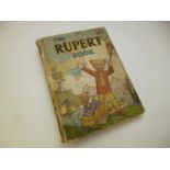 THE RUPERT BOOK, [1941] Annual, lacks rear ep, 4to, orig pict bds worn