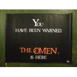 THE OMEN, film poster, Quad approx 30" x 40" + one other
