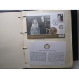 Her Majesty Queen Elizabeth II 80th Birthday, commemorative coin cover collection in special album