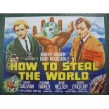 HOW TO STEAL THE WORLD, film poster, starring Robert Vaughn and David McCallum and others, Quad