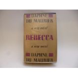 DAPHNE DU MAURIER: REBECCA, 1938, 1st edn, orig cl gt, d/w (slightly trimmed at top and bottom and