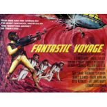 FANTASTIC VOYAGE, film poster, starring Stephen Boyd, Raquel Welch and others, Quad approx 30" x 40"