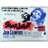 STRAIT JACKET, film poster, starring Joan Crawford, Quad approx 30" x 40"
