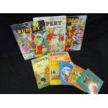 A Box: assorted Rupert Annuals and other Rupert Books