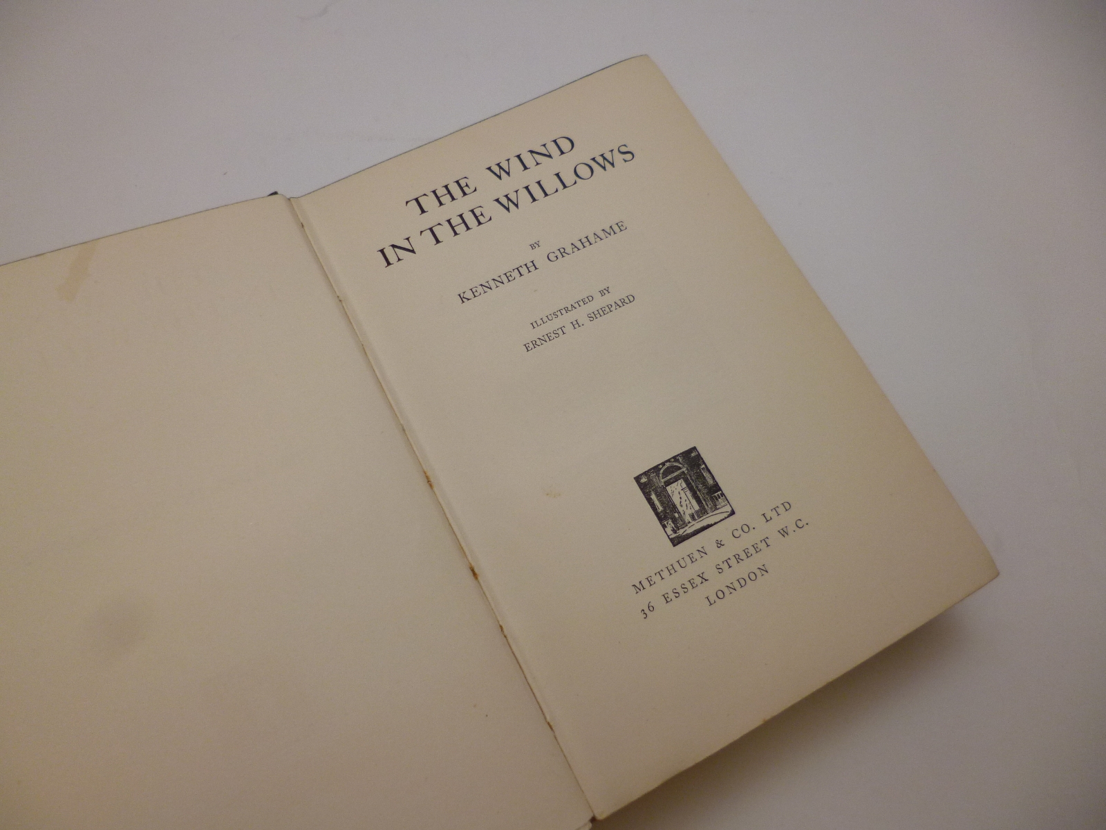 KENNETH GRAHAME: THE WIND IN THE WILLOWS, ill E H Shepard, 1931, 1st edn, orig pict cl gt, d/w (