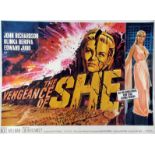 THE VENGEANCE OF SHE, film poster, starring John Richardson, Olinka Berova and Edward Judd, Quad