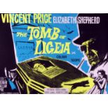 THE TOMB OF LIGEIA, film poster, starring Vincent Price, Elizabeth Shepherd and others, Quad