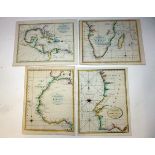 NEELE, 7 engrd hand col'd charts circa 1795, West India Islands, Southern Coast of Africa, West