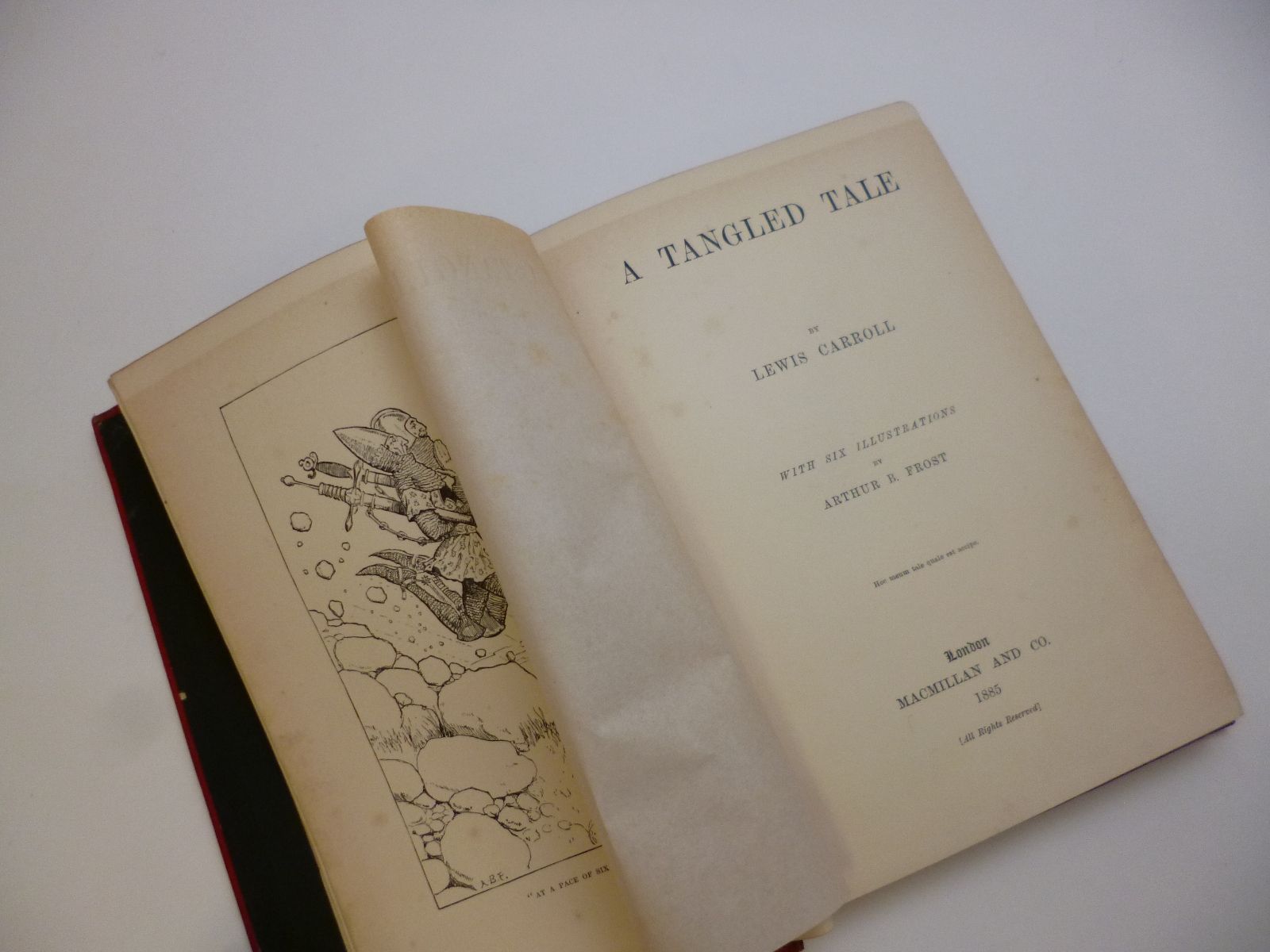 REV CHARLES LUTWIDGE DODGSON "LEWIS CARROLL": A TANGLED TALE, ill Arthur B Frost, 1885, orig cl