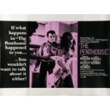 THE PENTHOUSE, film poster, starring Terence Morgan and Suzy Kendall, Quad approx 30" x 40"