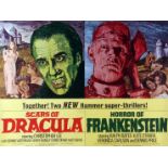 SCARS OF DRACULA - HORROR OF FRANKENSTEIN, film poster, starring Christopher Lee, Dennis Waterman,