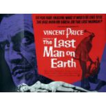 THE LAST MAN ON EARTH, film poster, starring Vincent Price, Quad approx 30" x 40"