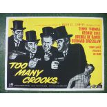 TOO MANY CROOKS, film poster, starring Terry Thomas, George Cole, Brenda de Banzie and Bernard
