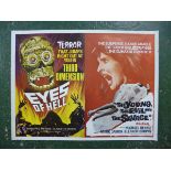 EYES OF HELL - THE YOUNG THE EVIL AND THE SAVAGE, film poster double bill, starring Paul Stevens and