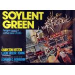 SOYLENT GREEN, film poster, starring Charlton Heston, Quad approx 30" x 40"