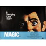 MAGIC, film poster, starring Anthony Hopkins and others, Quad approx 30" x 40"