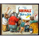 CLIFTON BINGHAM: THE ANIMALS TRIP TO SEA, ill gt H Thompson, L, E Nister, circa 1900, 11 full pge