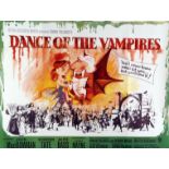 DANCE OF THE VAMPIRES, film poster, starring Jack MacGowran, Sharon Tate and Alfie Bass, Quad approx