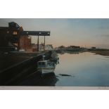 ANDREW DIBBEN, SIGNED,  TWO LIMITED EDITION (61 & 31/100) COLOURED PRINTS, "Blakeney Marsh" and "