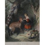 AFTER E LANDSEER, ENGRAVED BY W H WATT, HAND COLOURED ENGRAVING (PUBLISHED BY F G MOON 1836), "The