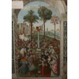 AFTER PINTURICCHIO, CHROMOLITHOGRAPH, "Betrothal of Frederick III", 24 x 17"; together with one