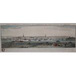 AFTER S & N BUCK, HAND COLOURED ENGRAVING (LATER IMPRESSION), "The Southwest Prospect of Yarmouth,
