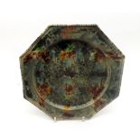 Whieldon Agate Ware octagonal plate, 8 > diameter