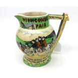 Fieldings Crown Devon Widdecombe Fair novelty Jug with musical movement to base (not working), 7