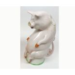 Carlton ware lustre pottery novelty Jug formed as a seated pig, base dated 1976, 9 =  high, together