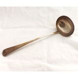 George III Old English pattern Silver Soup Ladle, of plain form, hallmarked London 1796, makers mark