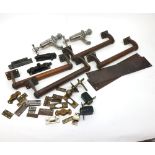 Mixed lot comprising vintage Copper Door Handles, Finger Plates, vintage Chromium Taps and other