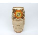Bursley ware Charlotte Rhead design baluster Vase, pattern number 432, 9 =  high