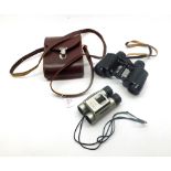 A Mixed Lot comprising: pair Carl Zeiss Jena 8x30 Binoculars with case and further Minolta 10x25