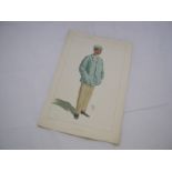 Vanity Fair W H col'd litho print, Sidney Ernest Swann "The Light Blue Stroke", pub [1912]