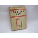 WILLIAM FAULKNER: SOLDIERS' PAY, L, Chatto & Windus, 1930, 2nd impress, orig cl d/w