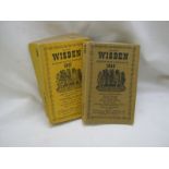 JOHN WISDEN: CRICKETERS' ALMANACK, 1946, 1947, orig limp cl (2)