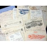 Packet: containing 30+ Suffolk engrvd letterheads, circa 1894-1909 inc R D & J B Fraser, House