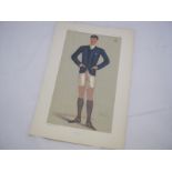 Vanity Fair Spy col'd litho print, Lord Ampthill "OUBC", pub March 21 1891