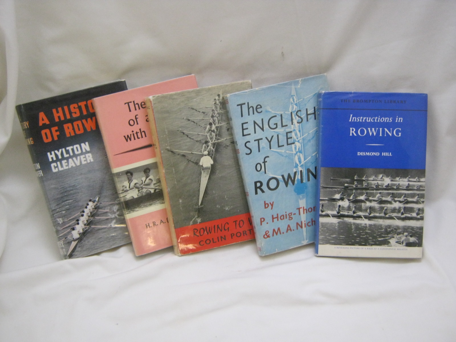 DESMOND HILL: INSTRUCTIONS IN ROWING, L, Museum Press Ltd, 1963, 1st edn, sigd by author and dtd