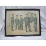 Vanity Fair col'd litho Yachting print "At Cowes", f/g