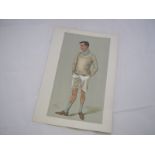 Vanity Fair Spy col'd litho print, Captain Wilfrid Hubert Chapman "CUBC", pub April 2nd 1903