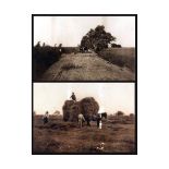 P H EMERSON (1856-1936), two photogravures depicting agricultural scenes in Norfolk, similar to