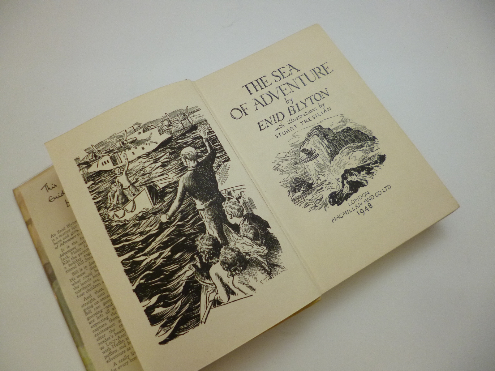 ENID BLYTON: THE SEA OF ADVENTURE, 1948, 1st edn, orig pict cl, d/w