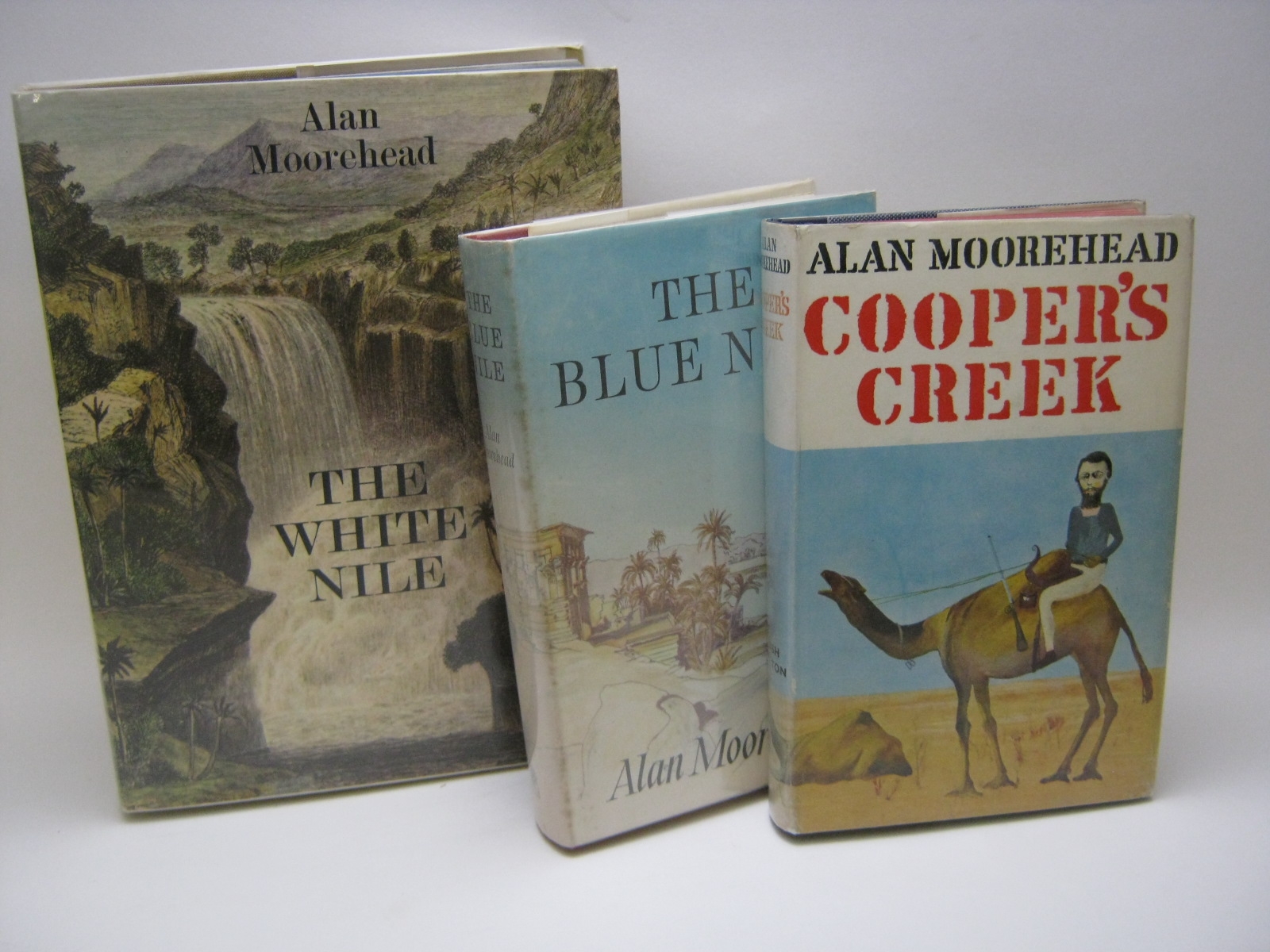 ALAN MOOREHEAD, 3 ttls: THE BLUE NILE, 1962, 1st edn, orig cl, d/w + COOPER'S CREEK, 1963, 1st